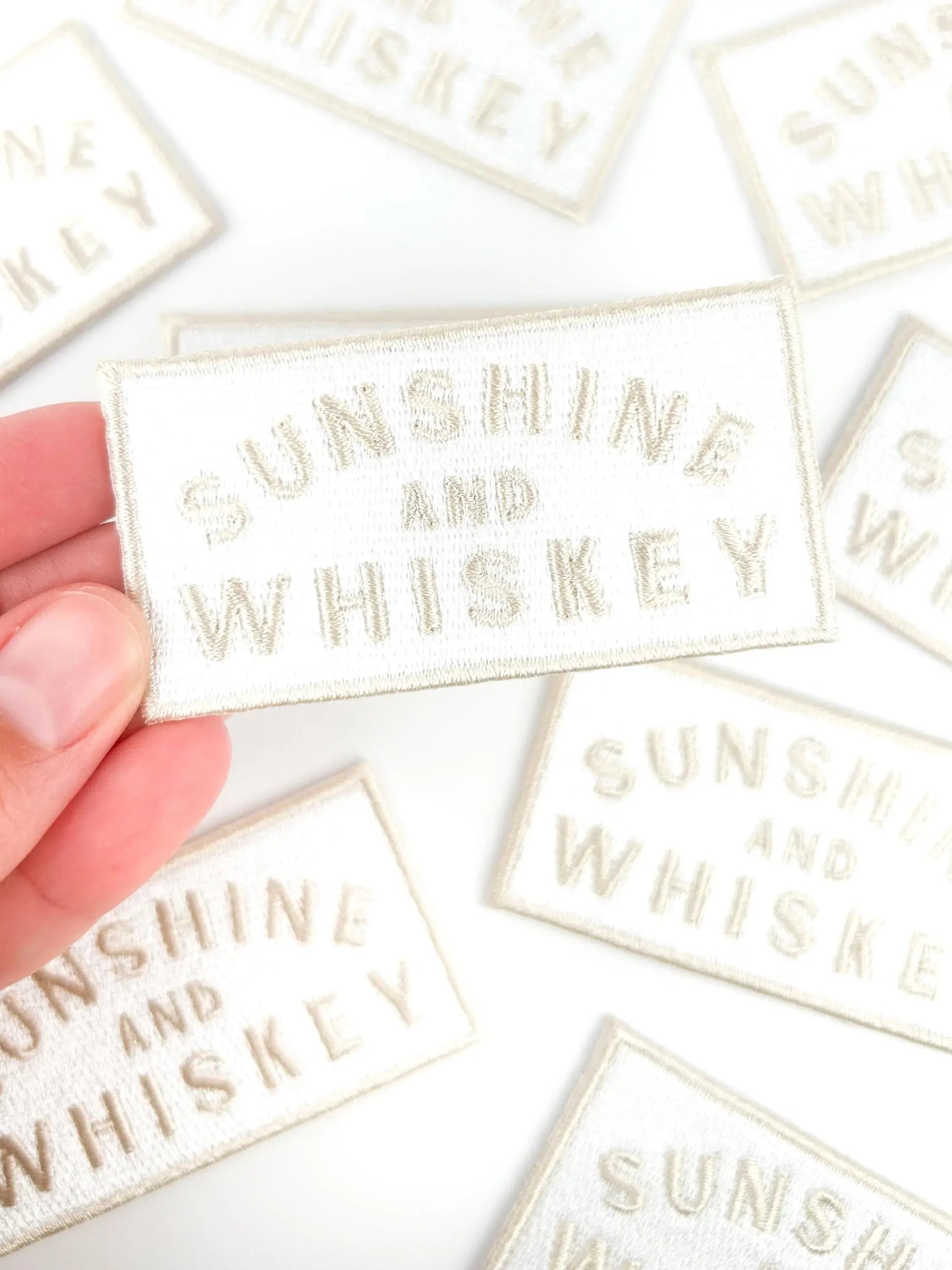 Sunshine and Whiskey Embroidered Iron On Patch Country Music (CLEARANCE) - Wander Together Outfitters
