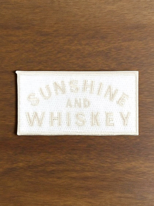 Sunshine and Whiskey Embroidered Iron On Patch Country Music (CLEARANCE) - Wander Together Outfitters