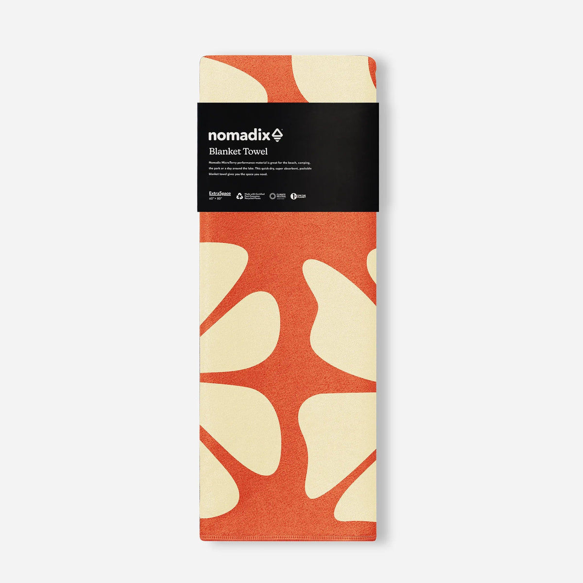 Supersized Blanket Towel: Big Flowers Expedition Orange - Wander Together Outfitters