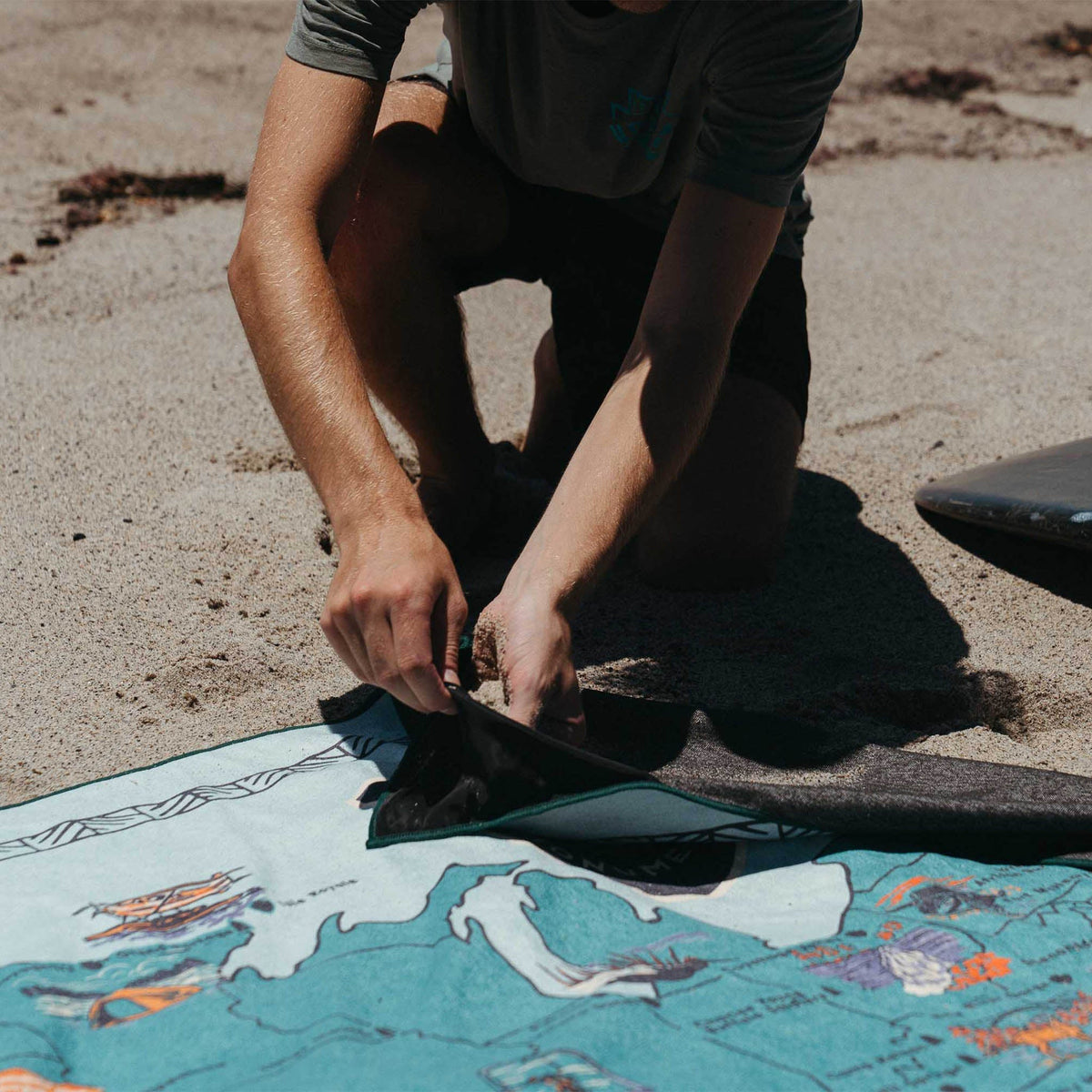 Supersized Blanket Towel: National Parks and Monuments Map - Wander Together Outfitters