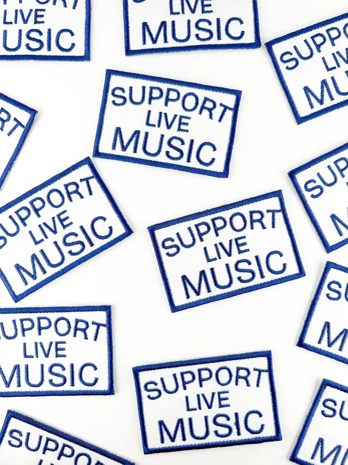 "Support Live Music" Embroidered Iron On Patch - Wander Together Outfitters