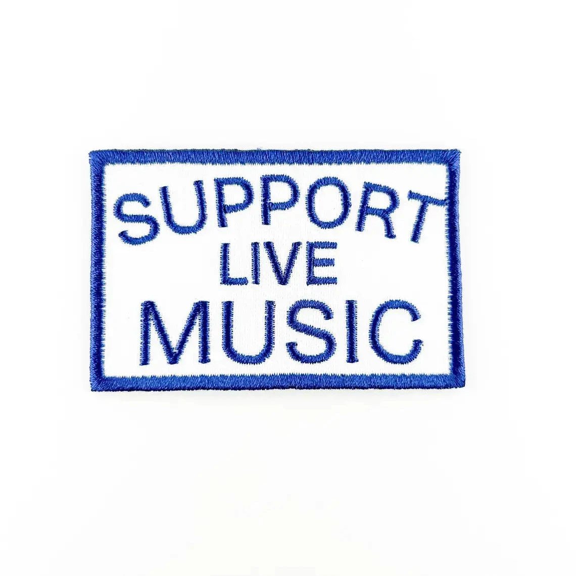 "Support Live Music" Embroidered Iron On Patch - Wander Together Outfitters