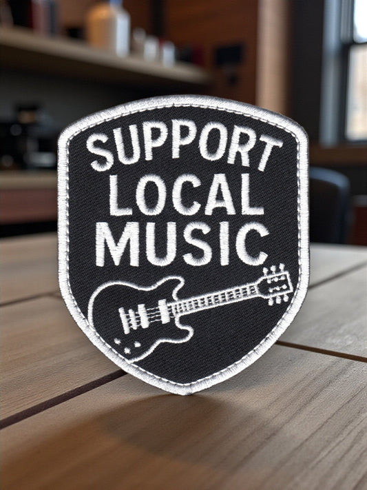 "Support Local Music" Iron On Patch - Wander Together Outfitters