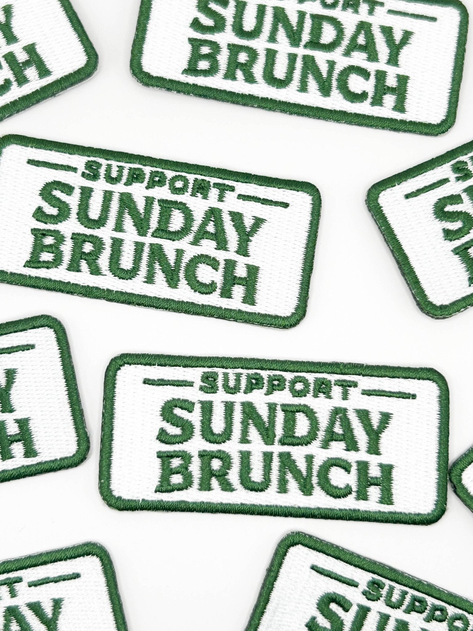 Support Sunday Brunch Embroidered Patch - Wander Together Outfitters