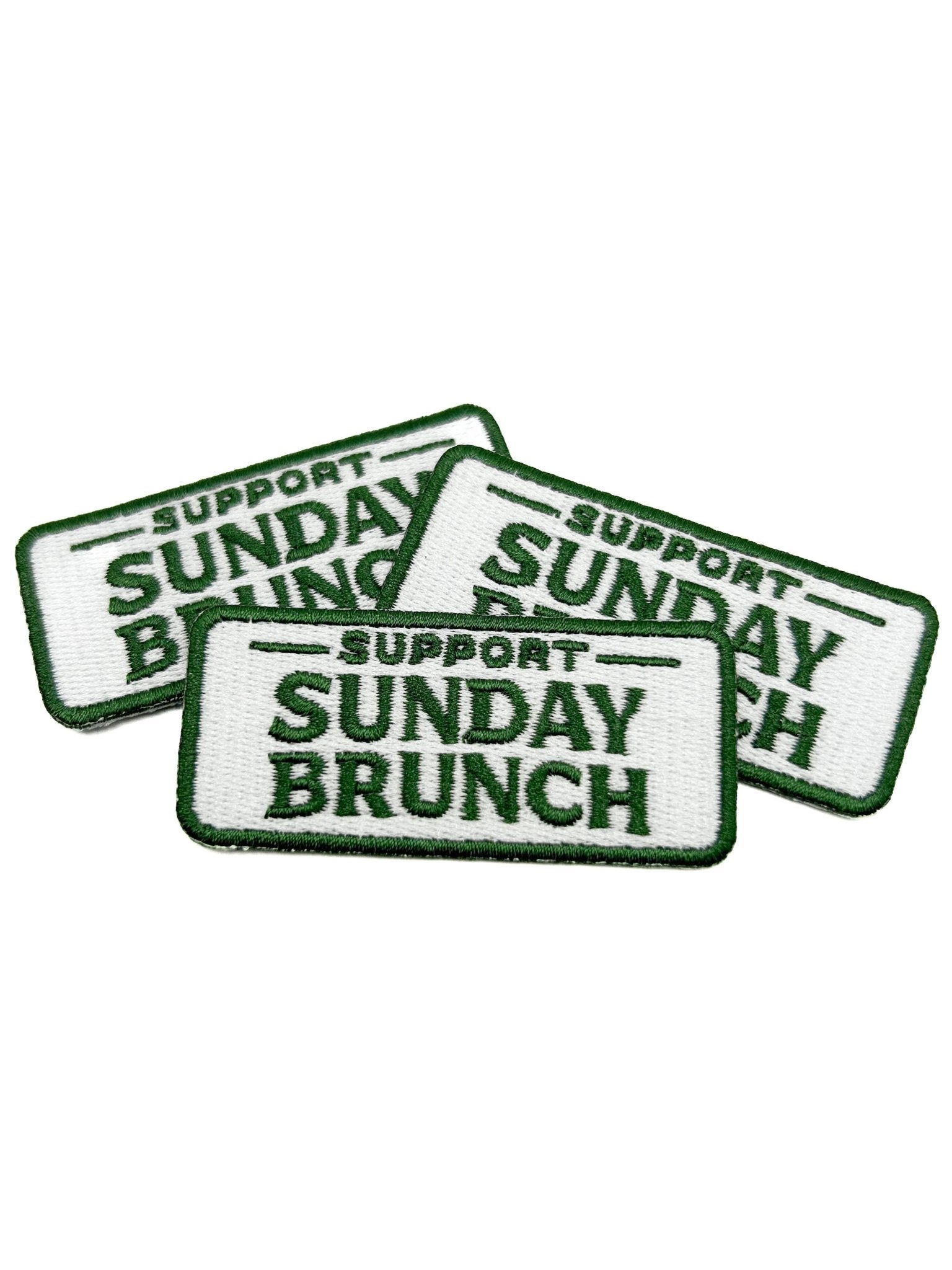 Support Sunday Brunch Embroidered Patch - Wander Together Outfitters