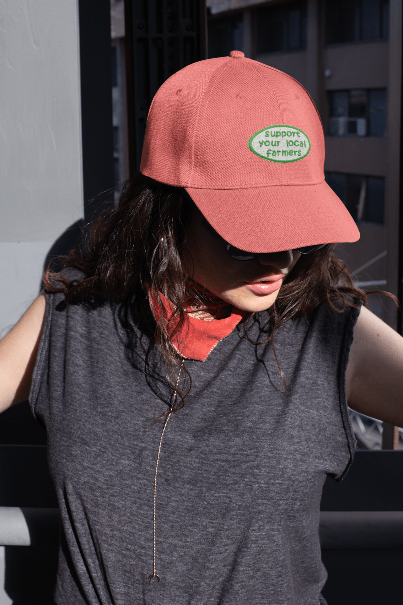 "Support Your Local Farmer" Embroidered Iron On Patch - Wander Together Outfitters