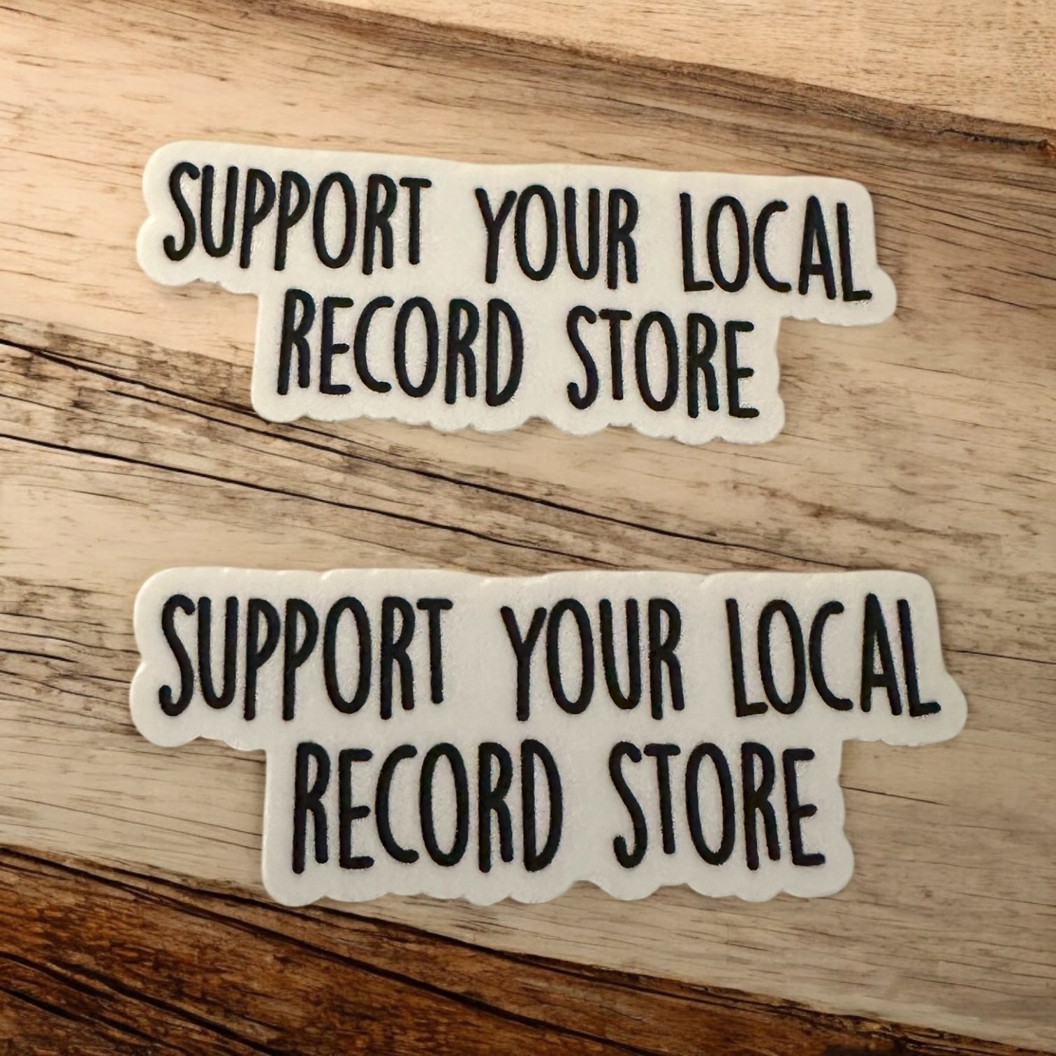 "Support Your Local Record Store" and "I Need Concert Tickers" Stickers Vinyl Decal: 3" - Wander Together Outfitters