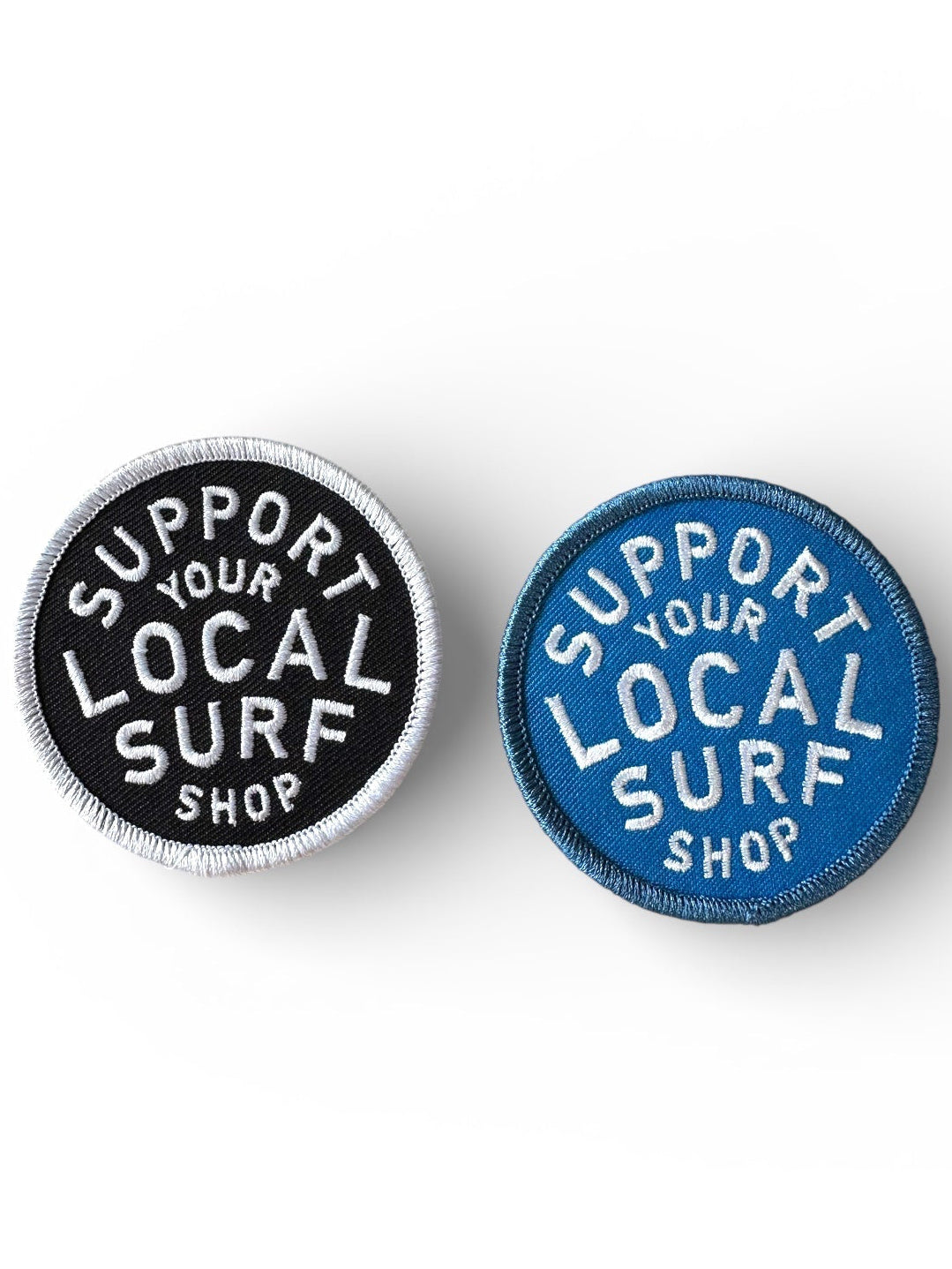 “Support Your Local Surf Shop” Embroidered Iron on Patch - Wander Together Outfitters
