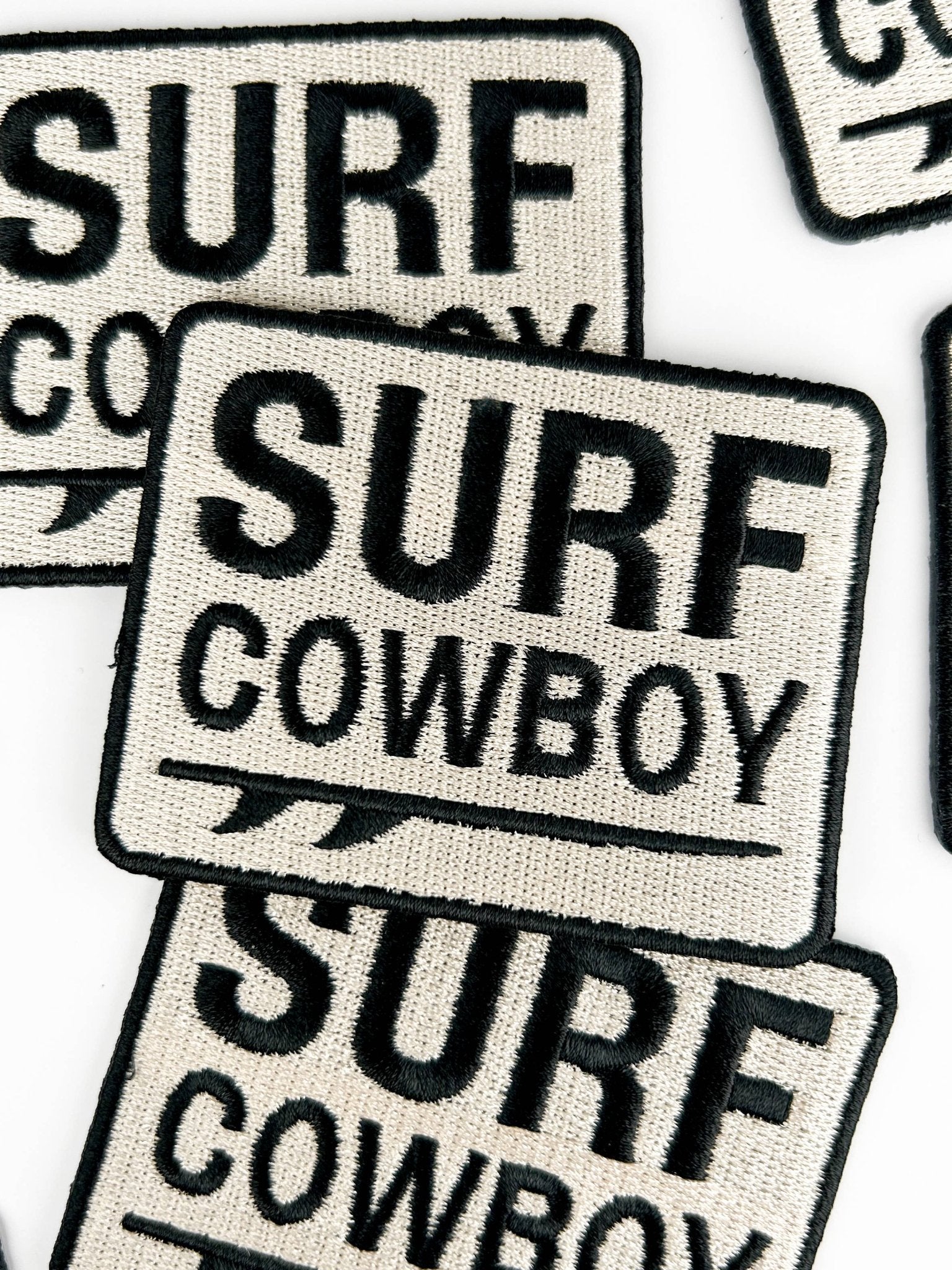 "Surf Cowboy" Embroidered Iron On Patch - Wander Together Outfitters
