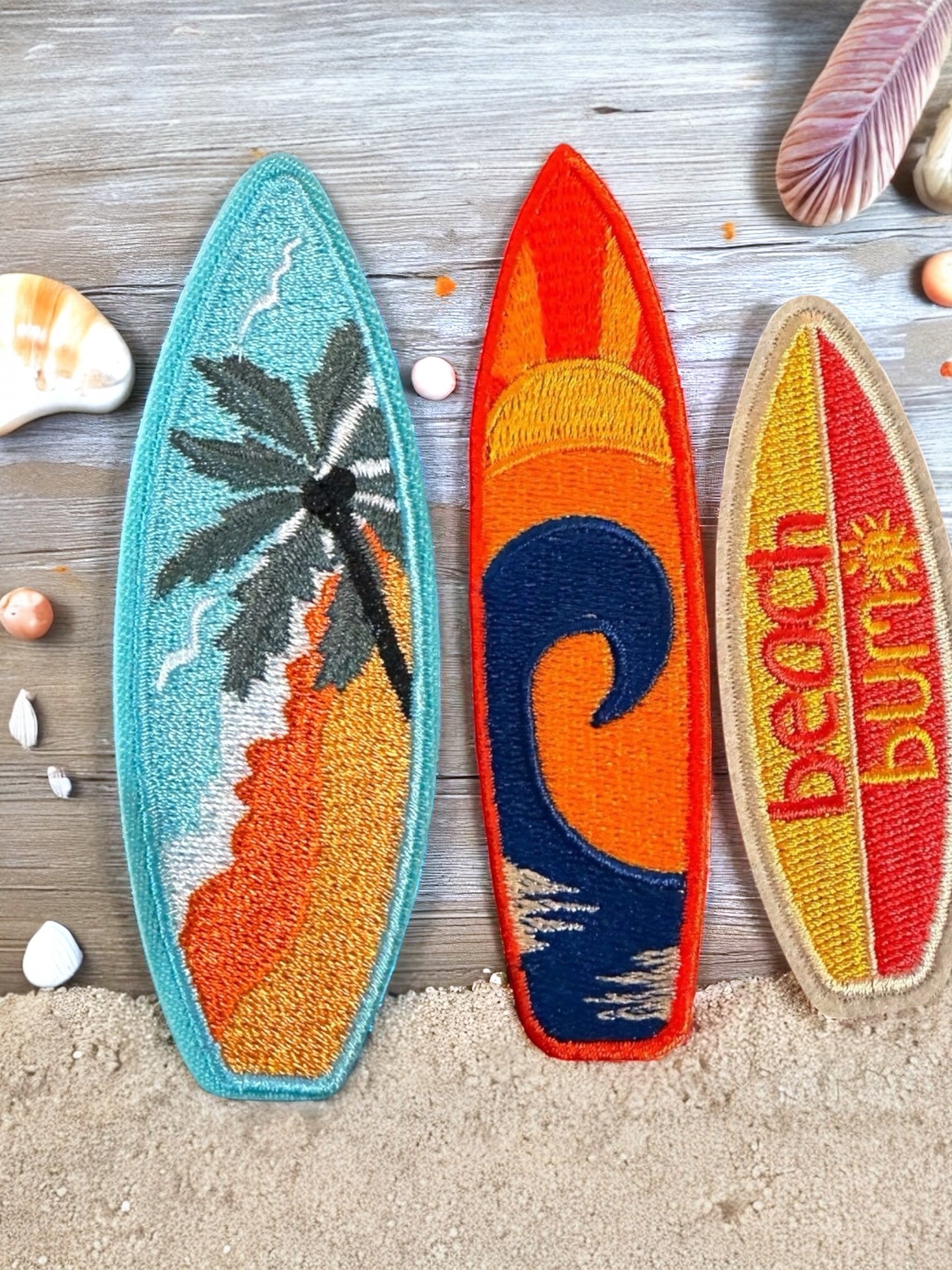 Surfboard Iron On Patches - Wander Together Outfitters