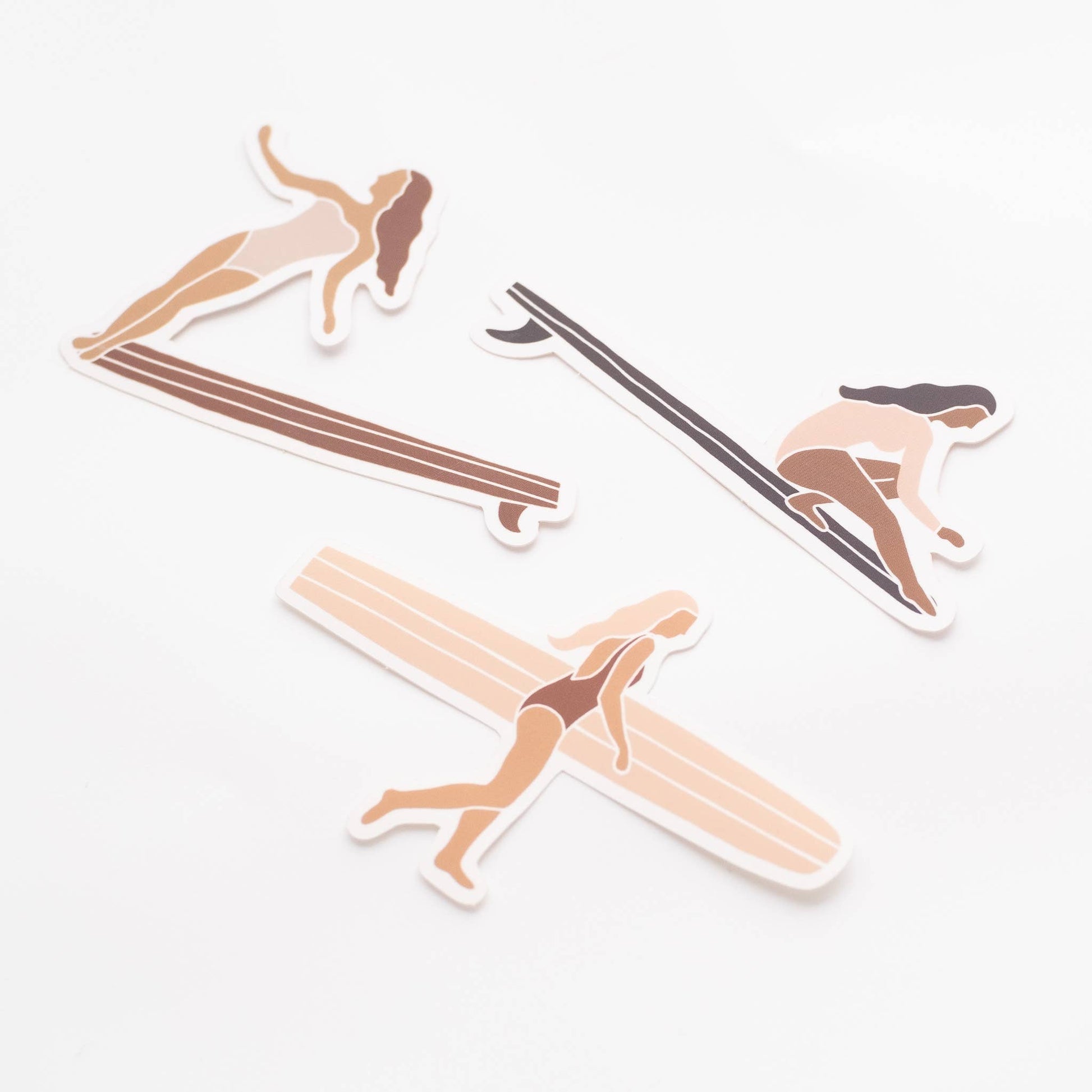 Surfer Girls Vinyl Sticker Collection (Various) - Wander Together Outfitters
