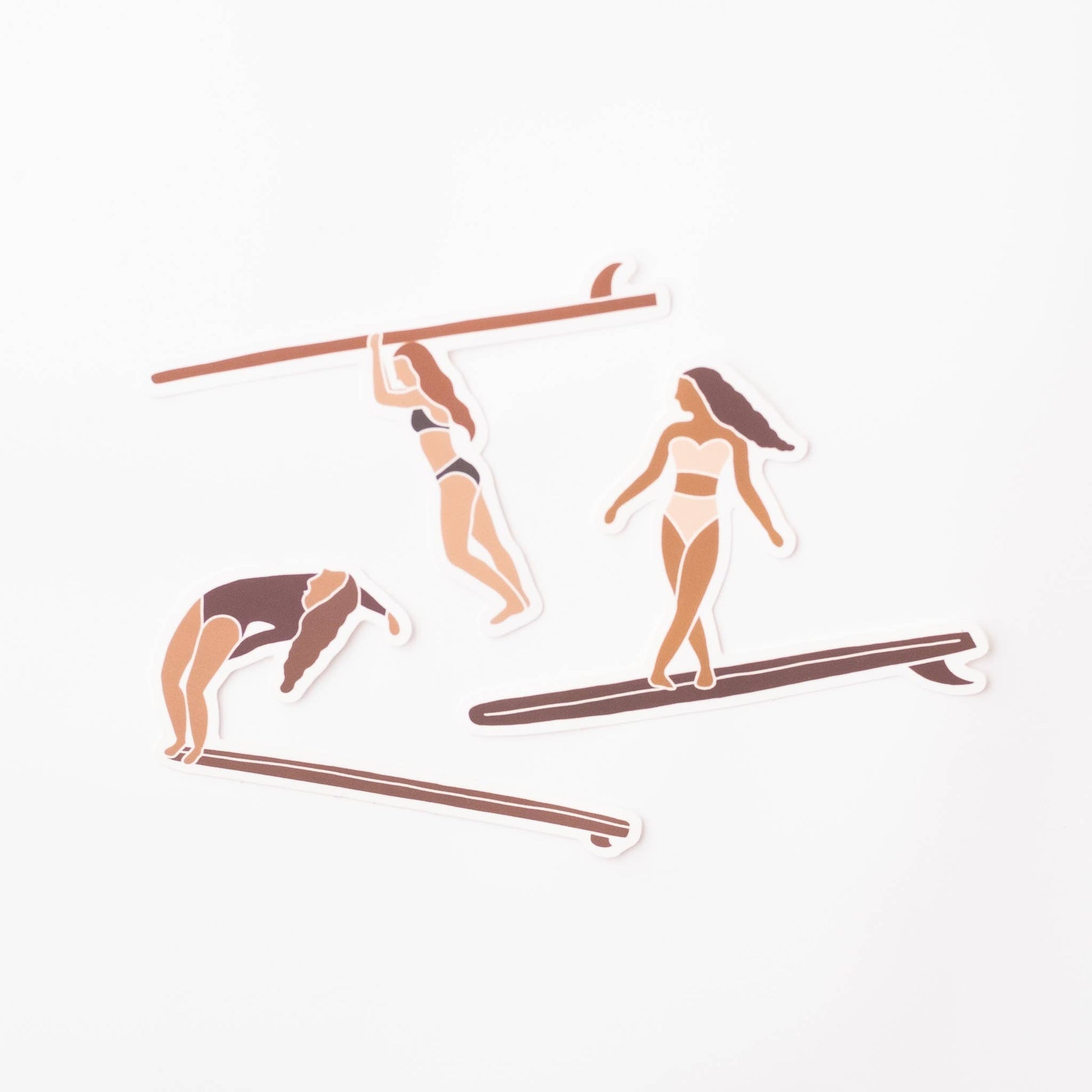 Surfer Girls Vinyl Sticker Collection (Various) - Wander Together Outfitters