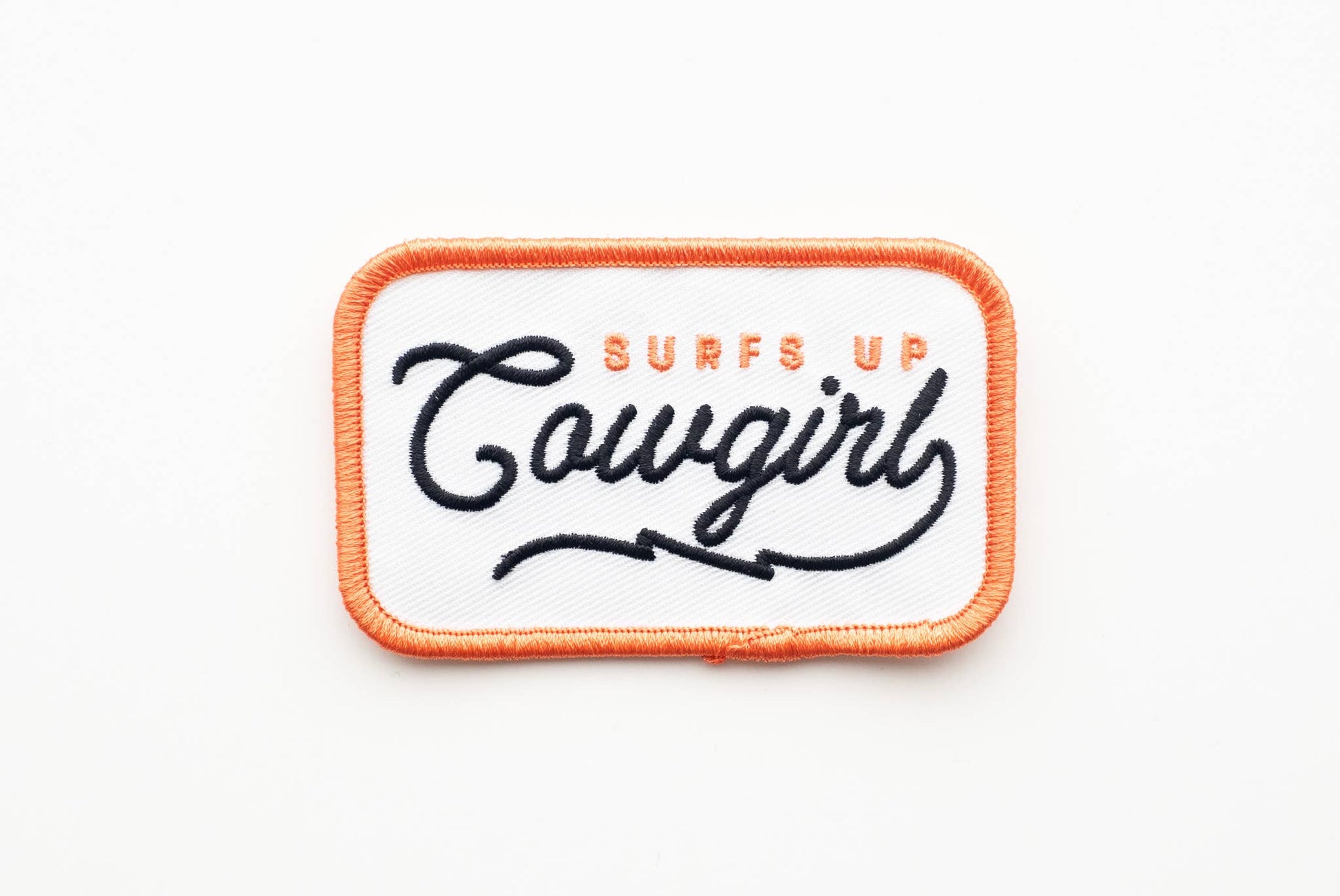 "Surfs Up Cowgirl" Embroidered Iron on Patch - Wander Together Outfitters