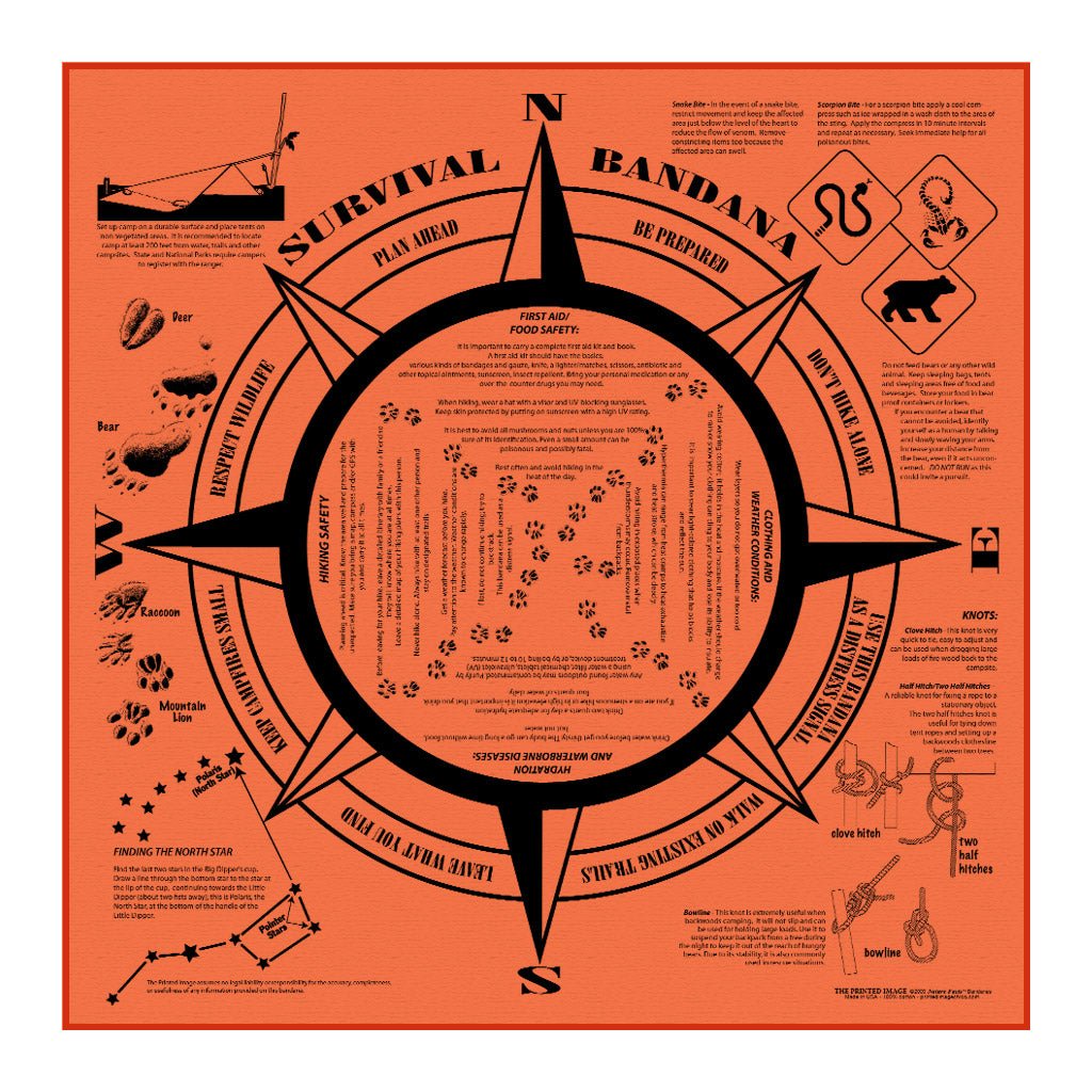 Survival Techniques Bandana - Wander Together Outfitters