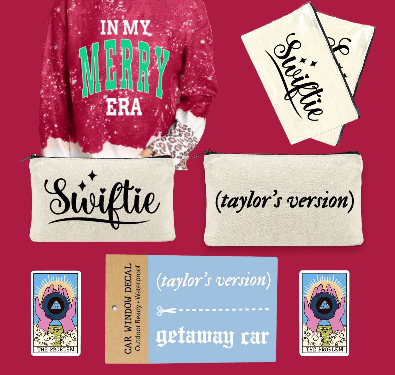 “Swiftie” Taylor's Inspired Fan Girl Multi - Use Zipper Pouch - Wander Together Outfitters