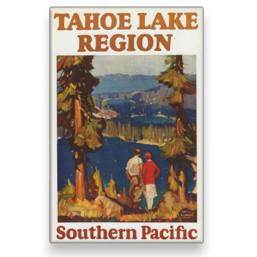 "Tahoe Lake Region - Southern Pacific" Poster Reproduction Magnet - Wander Together Outfitters