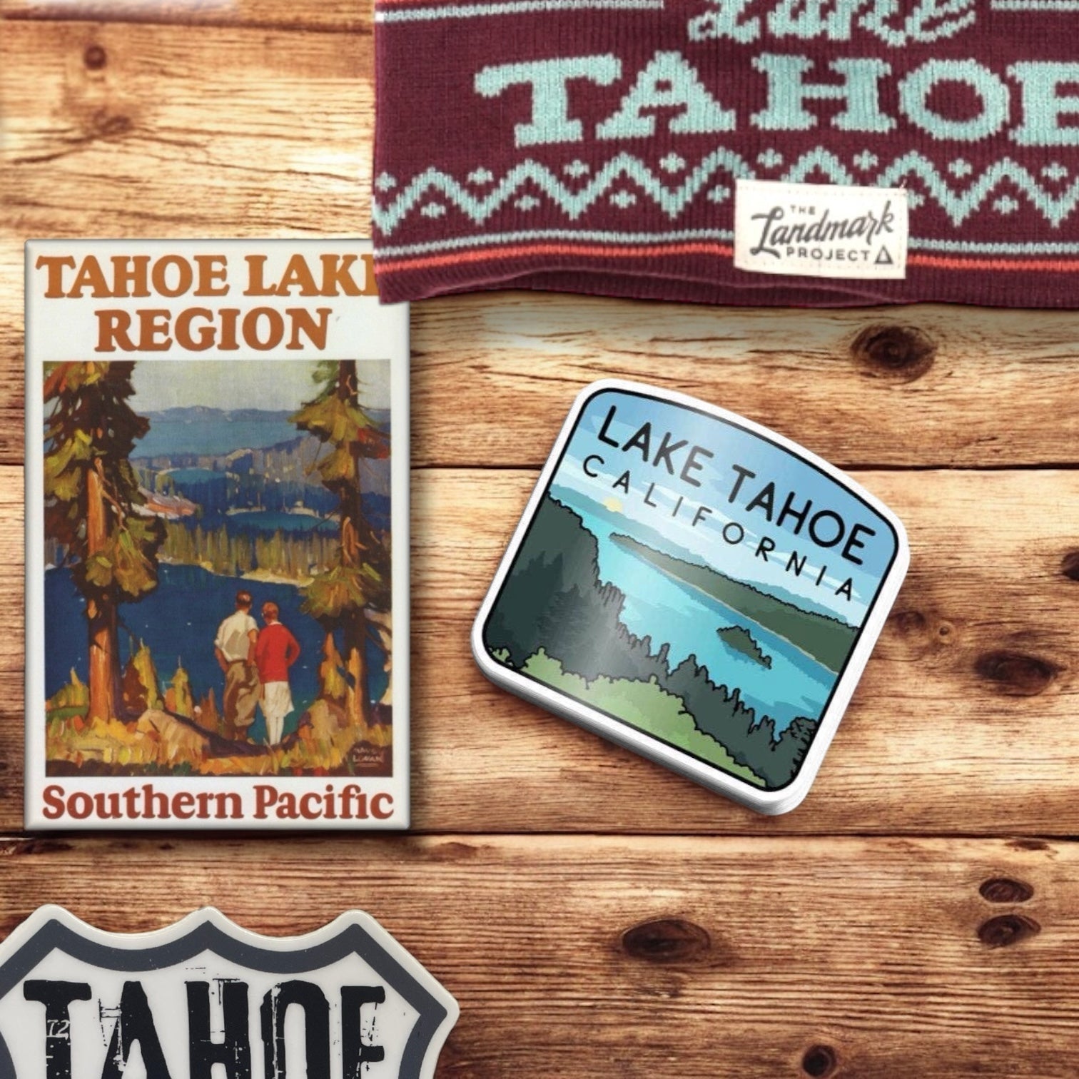 "Tahoe Lake Region - Southern Pacific" Poster Reproduction Magnet - Wander Together Outfitters