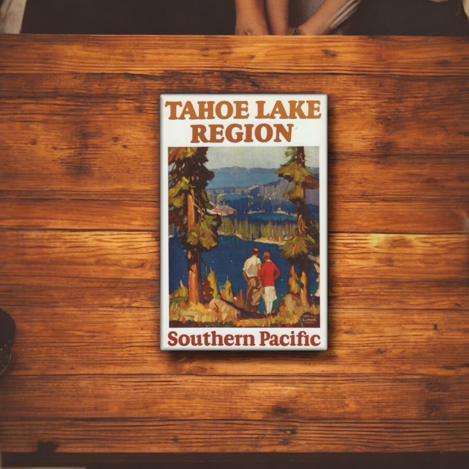 "Tahoe Lake Region - Southern Pacific" Poster Reproduction Magnet - Wander Together Outfitters