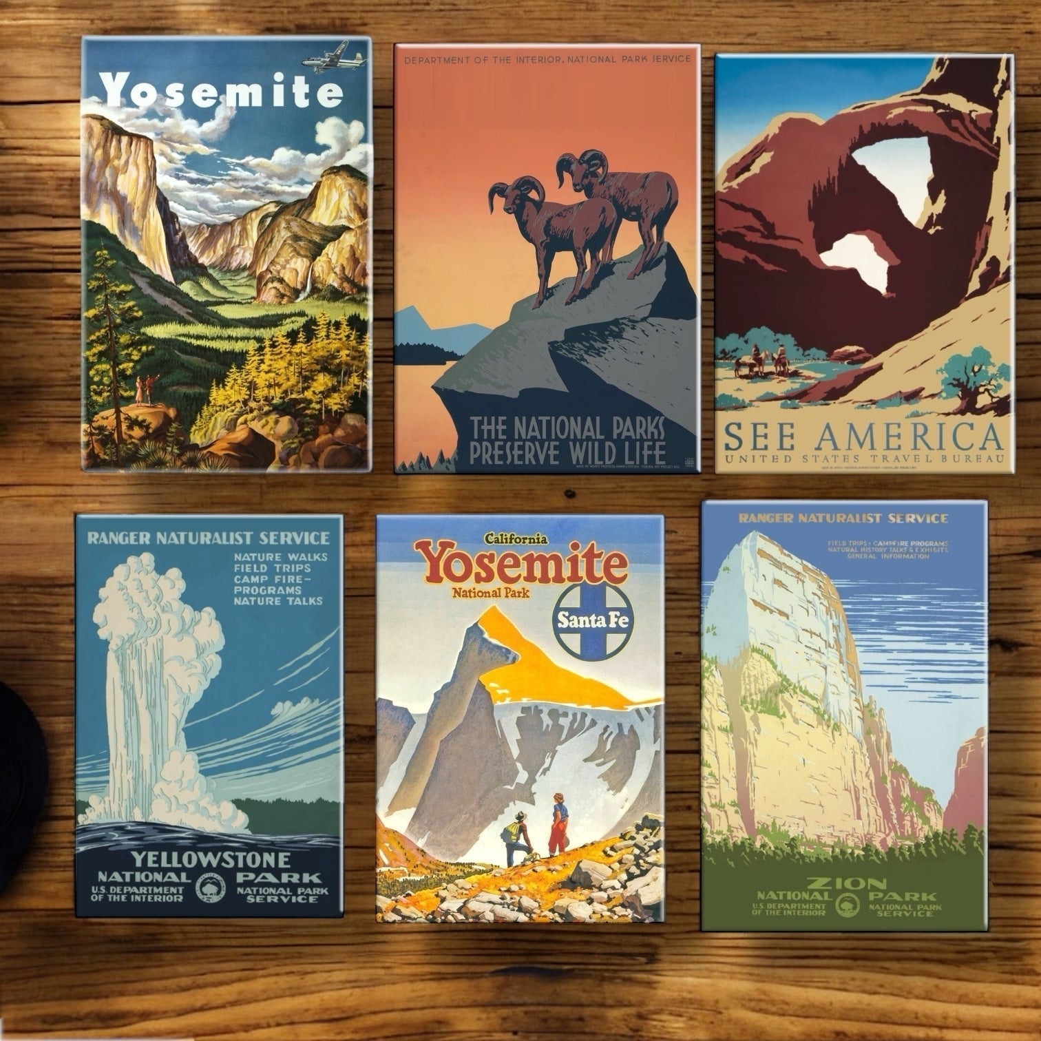 "Tahoe Lake Region - Southern Pacific" Poster Reproduction Magnet - Wander Together Outfitters