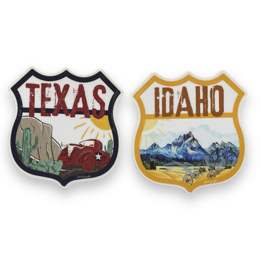 Tahoe, Texas, Utah, Idaho, Sticker Decals (CLEARANCE) - Wander Together Outfitters