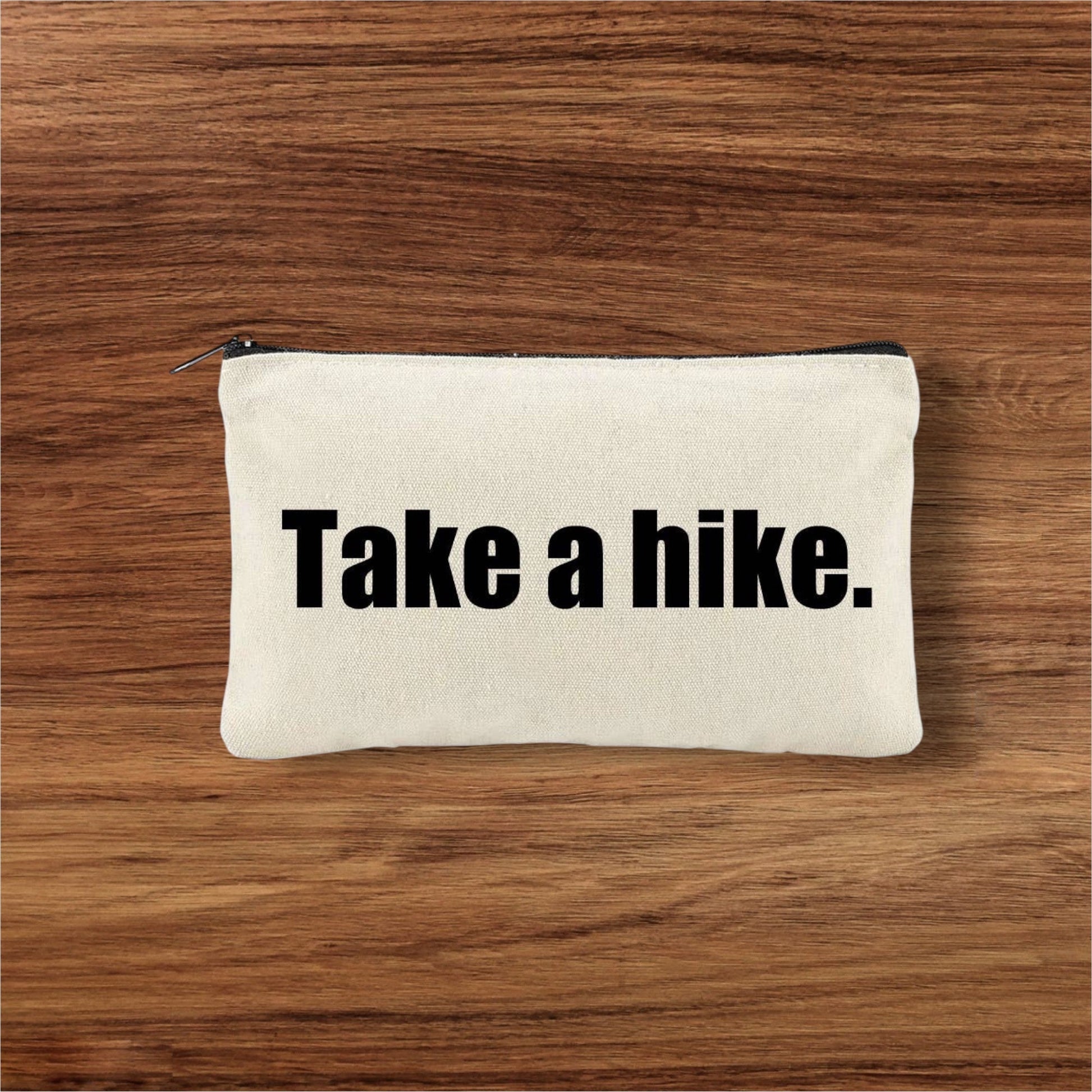 "Take a Hike " Canvas Zipper Travel Pouch - Wander Together Outfitters