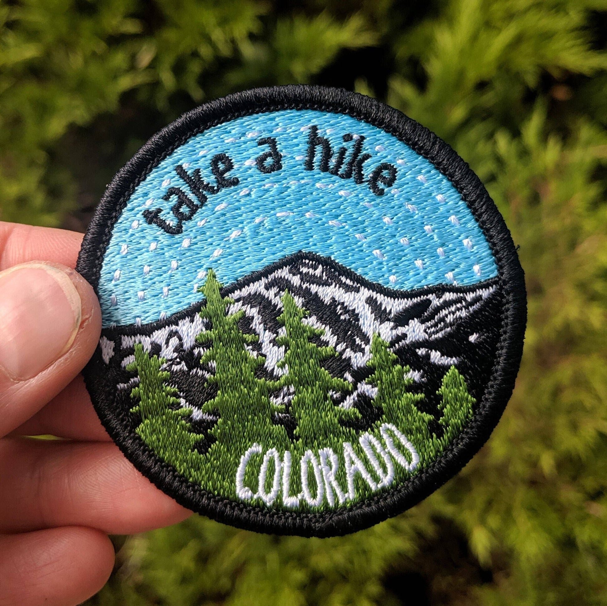 "Take a Hike Colorado" Embroidered Iron On Patch - Wander Together Outfitters