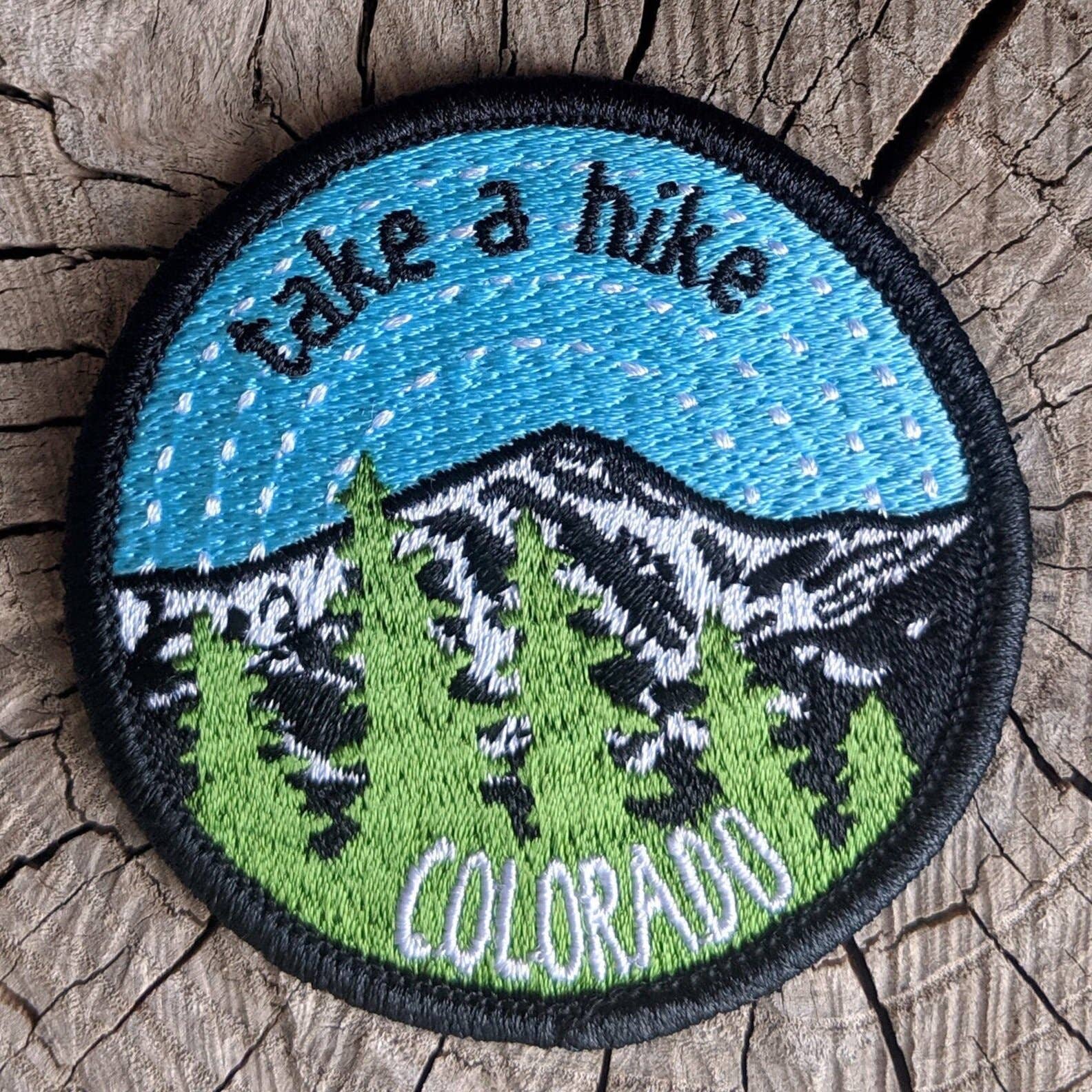 "Take a Hike Colorado" Embroidered Iron On Patch - Wander Together Outfitters