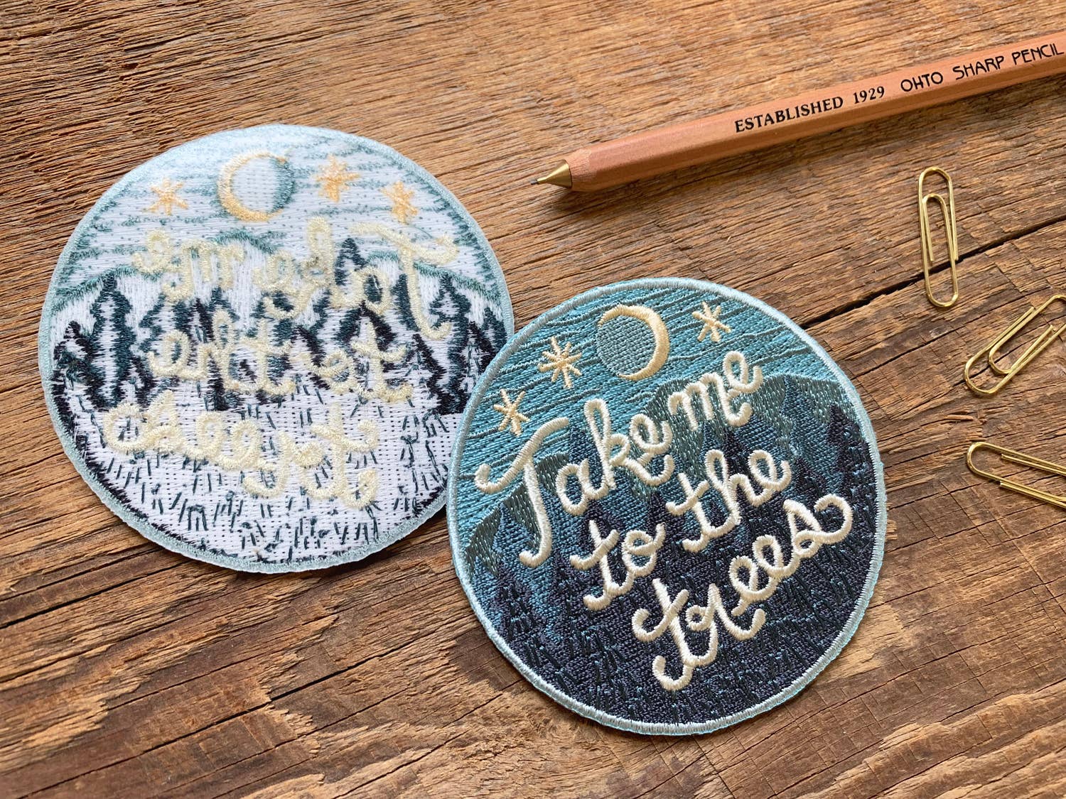 "Take Me To The Trees"Iron On Embroidered Patch - Wander Together Outfitters