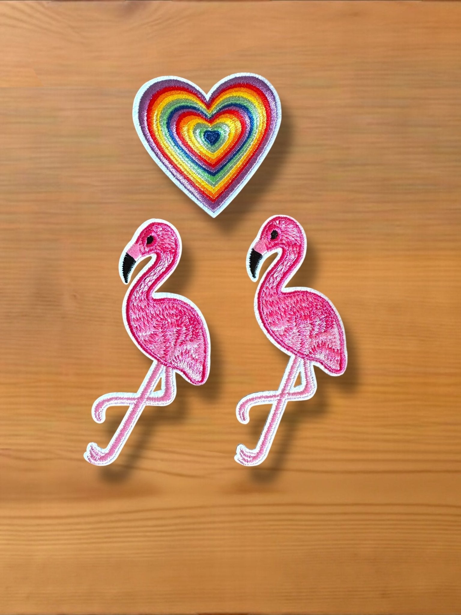 Tall Flamingo Iron On Patch - Wander Together Outfitters