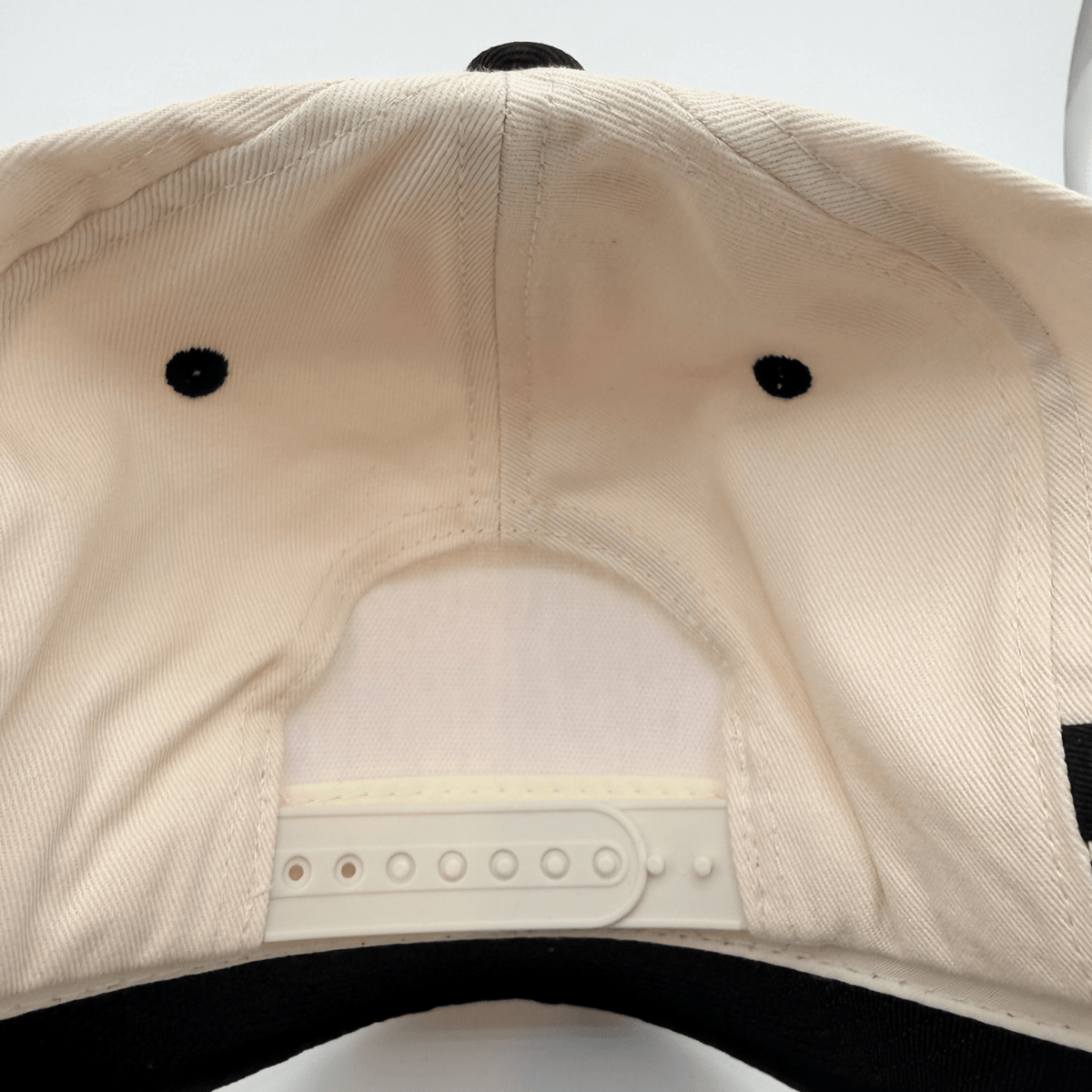 TEELUX Cotton Structured Hat Blank Black w Athletic Stripe Snap Back - Wander Together Outfitters
