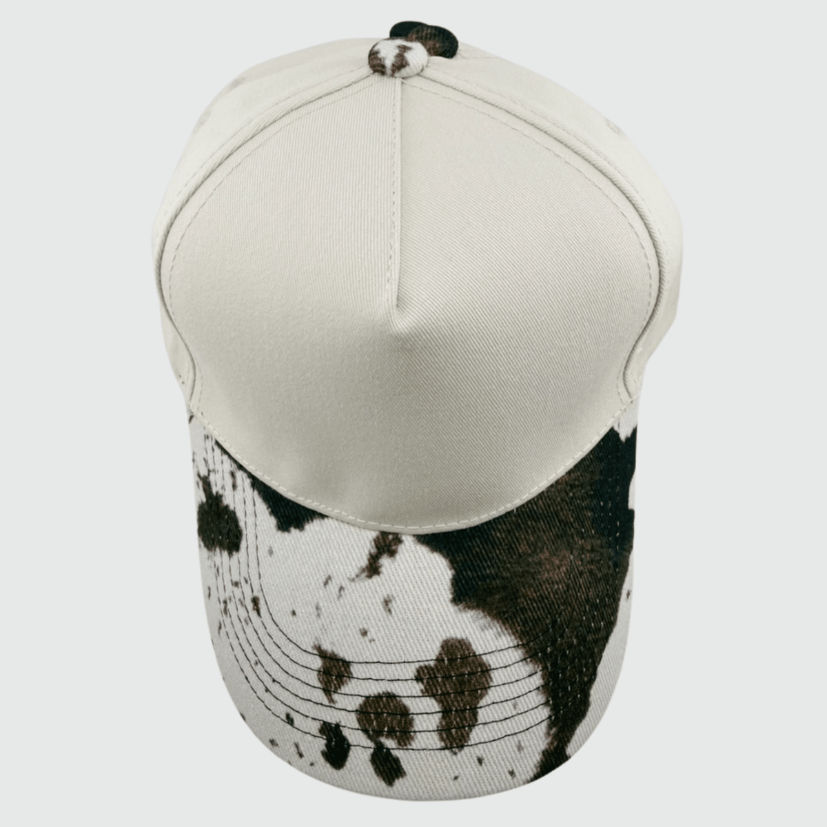 TEELUX - Cotton Structured Hat Blank - COW PRINT - Wander Together Outfitters