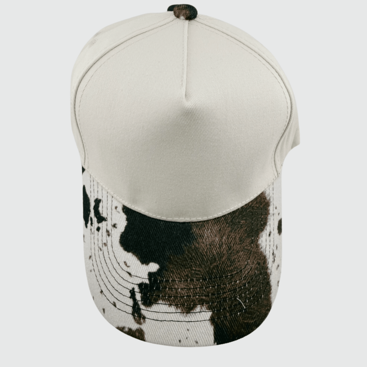TEELUX - Cotton Structured Hat Blank - COW PRINT - Wander Together Outfitters