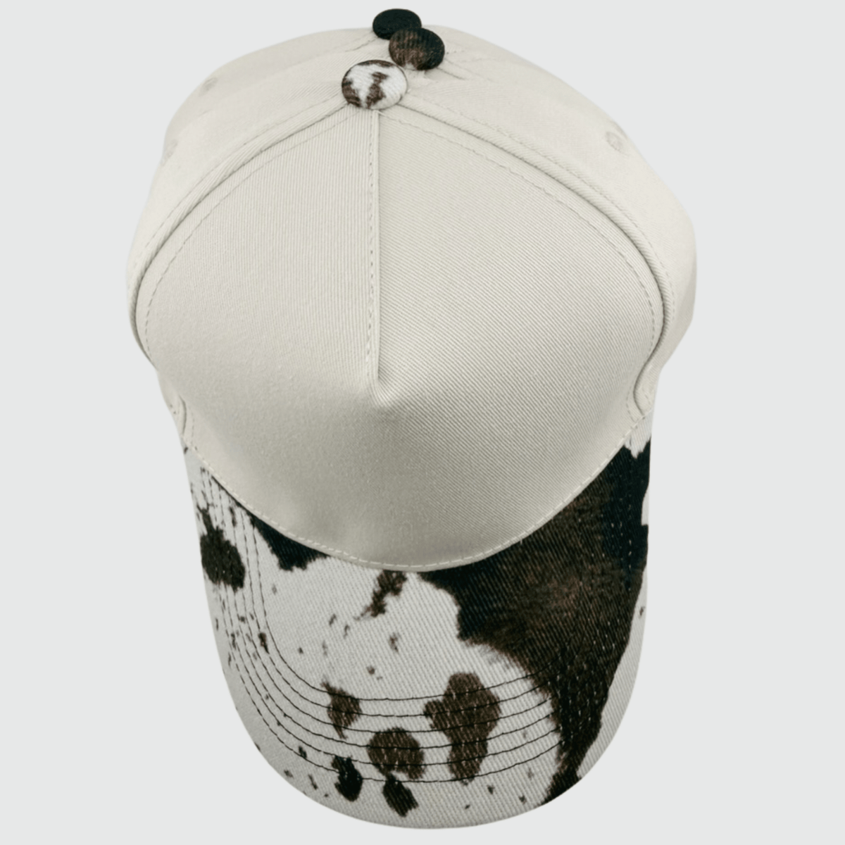 TEELUX - Cotton Structured Hat Blank - COW PRINT - Wander Together Outfitters
