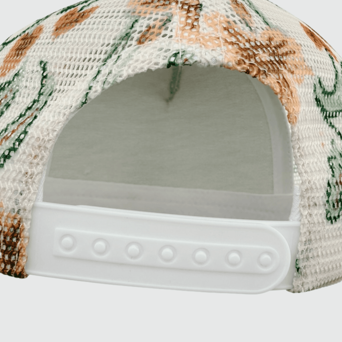 TEELUX - Cotton Structured Hat Blank - SNAP BACK W MESH - FLORAL - Wander Together Outfitters