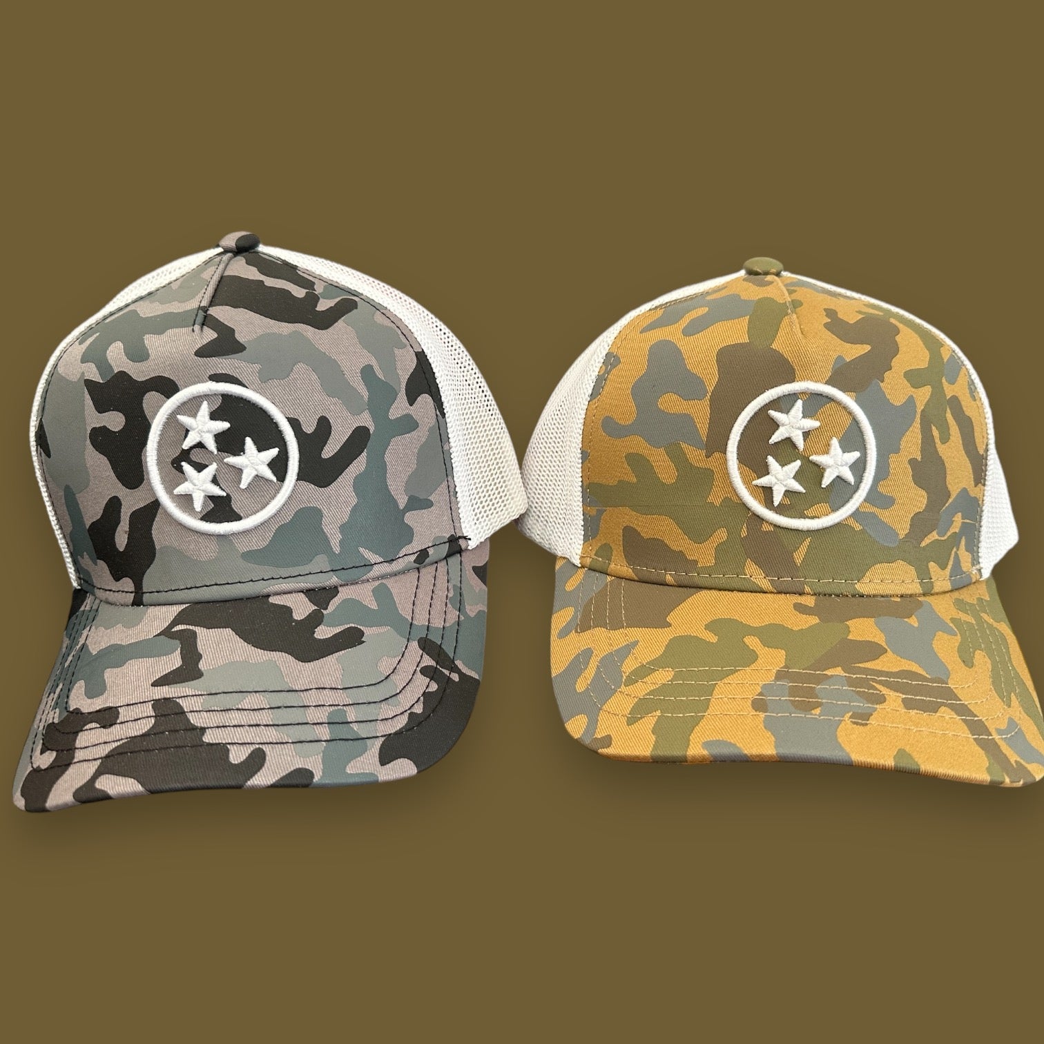 Tennessee Snapback Camo Trucker Hats - Wander Together Outfitters