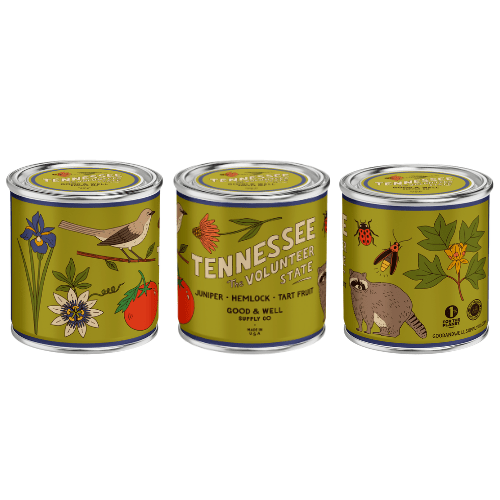 Tennessee State Candle (Juniper, Hemlock, Tart Fruit) - Wander Together Outfitters