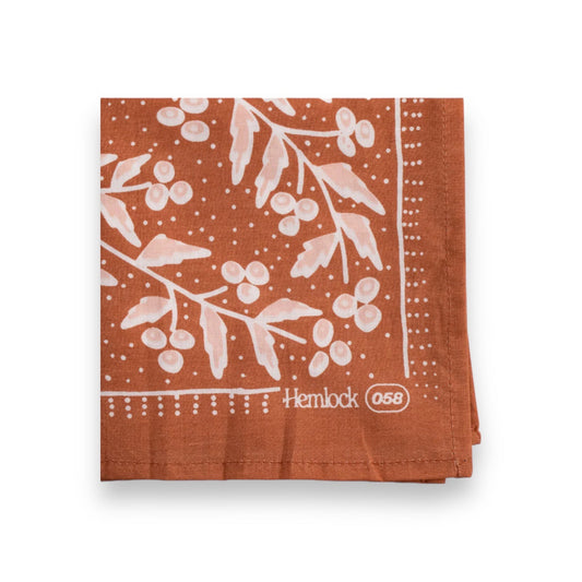 Terra Copper Floral Bandana No. 58 - Wander Together Outfitters
