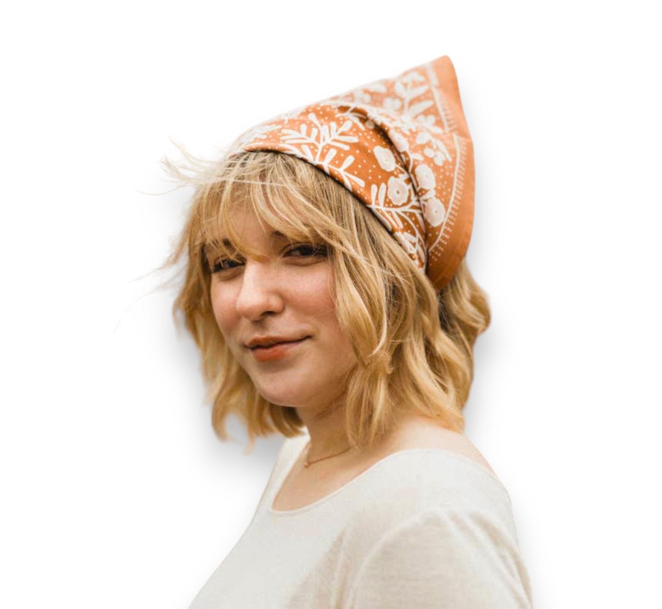 Terra Copper Floral Bandana No. 58 - Wander Together Outfitters