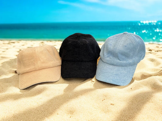 Terry Cloth Soft Beach Cap (Various Colors) - Wander Together Outfitters