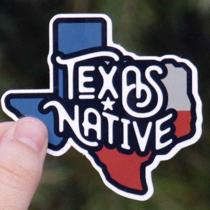 "Texas Native" Vinyl Sticker - Wander Together Outfitters