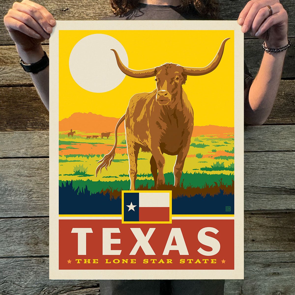 Texas (State Pride) Art Print - Wander Together Outfitters