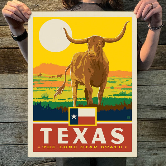 Texas (State Pride) Art Print - Wander Together Outfitters