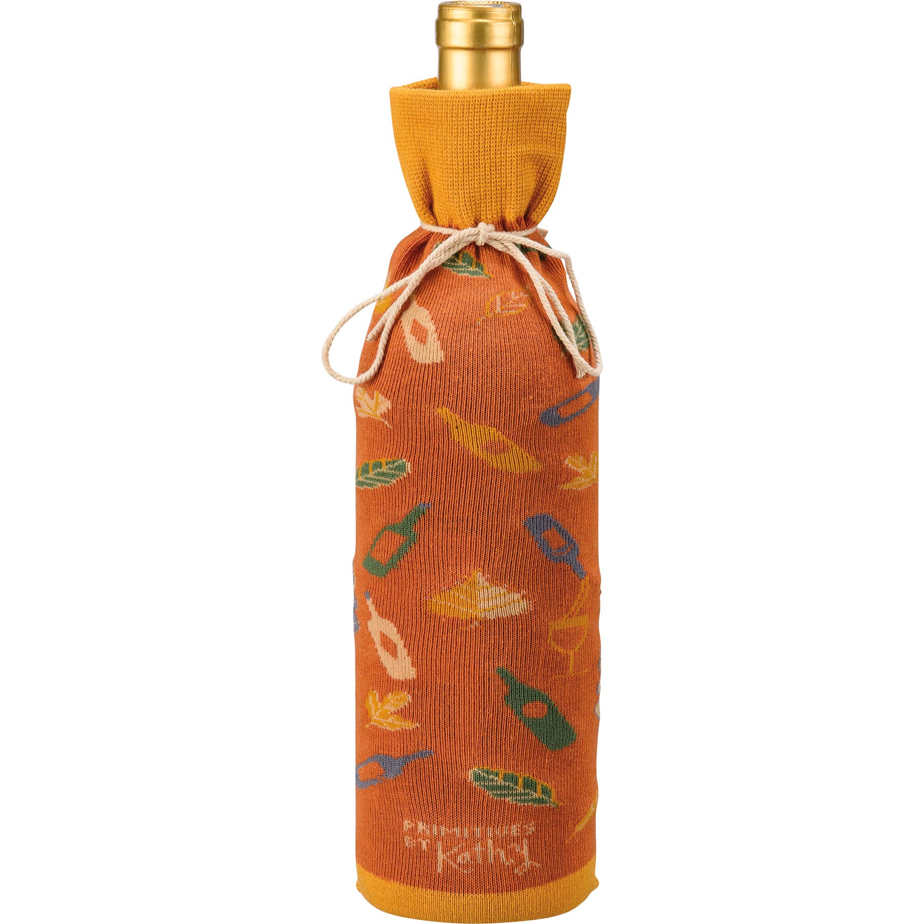 “Thankful For Wine Lots Of Wine” Bottle Sock Decoration - Wander Together Outfitters