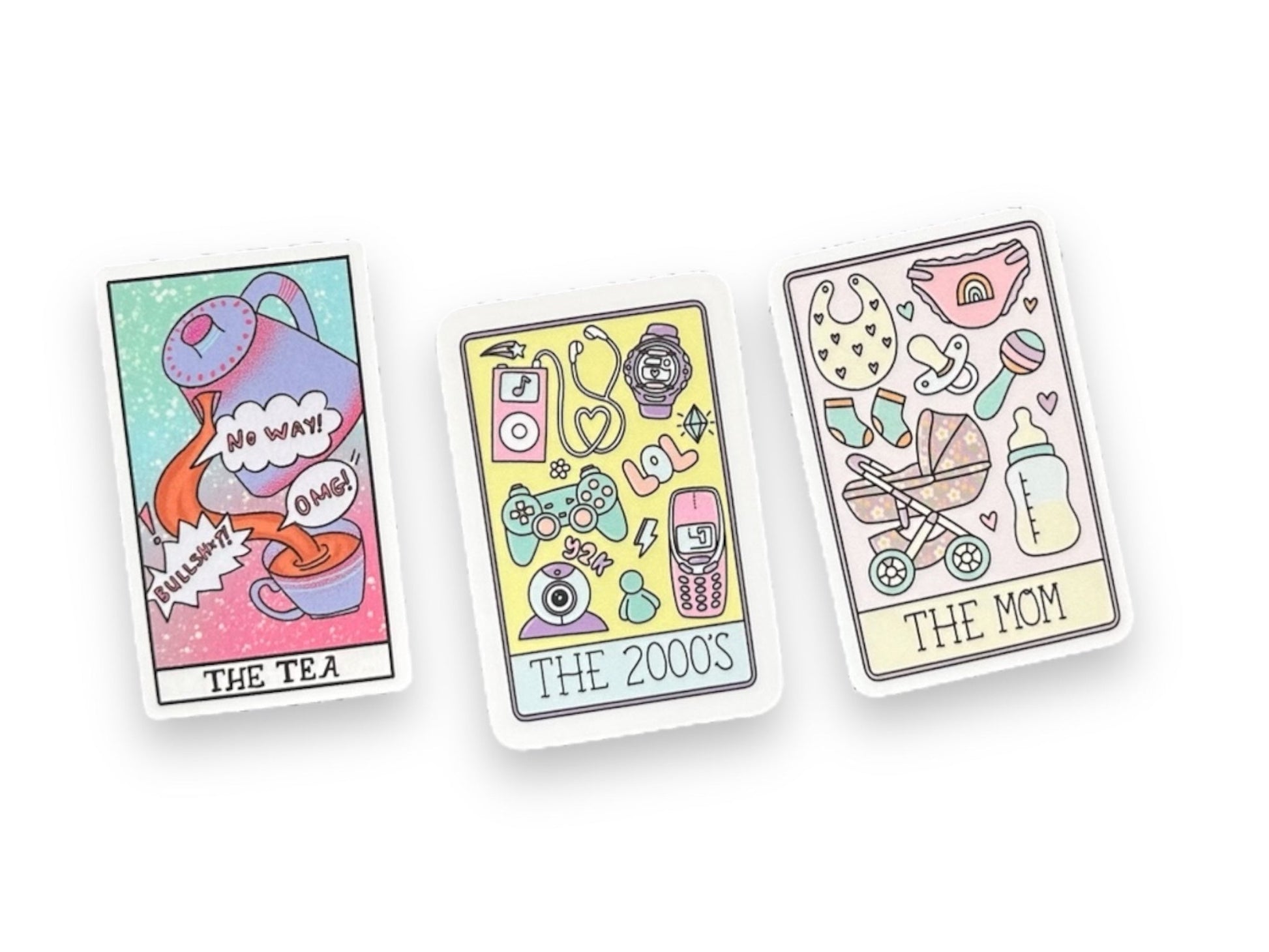 "The 2000's" Tarot Card Sticker - Wander Together Outfitters
