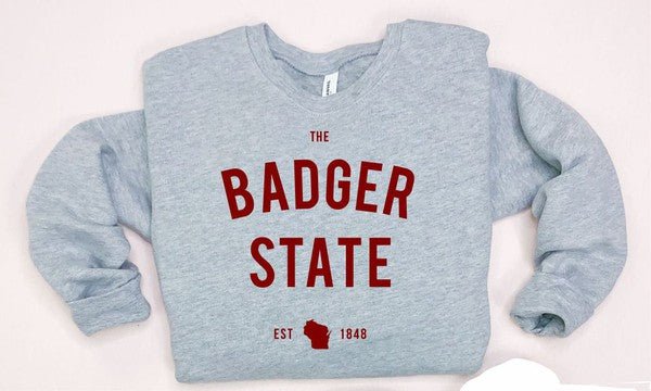 “The Badger State” Wisconsin Premium Sweatshirt - Wander Together Outfitters