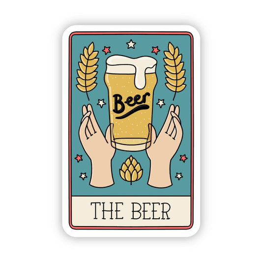 "The Beer" Tarot Card Sticker - Wander Together Outfitters