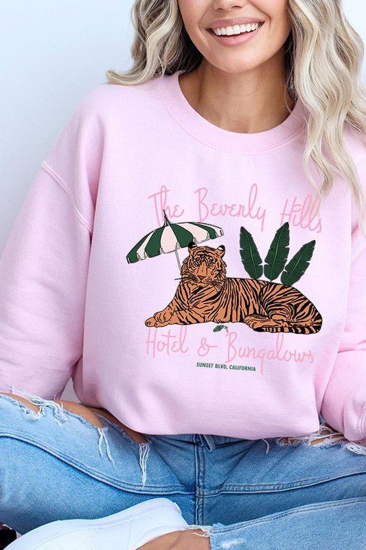 The Beverly Hills Graphic Fleece Sweatshirts - Wander Together Outfitters