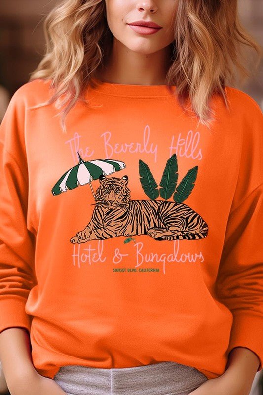 The Beverly Hills Graphic Fleece Sweatshirts - Wander Together Outfitters
