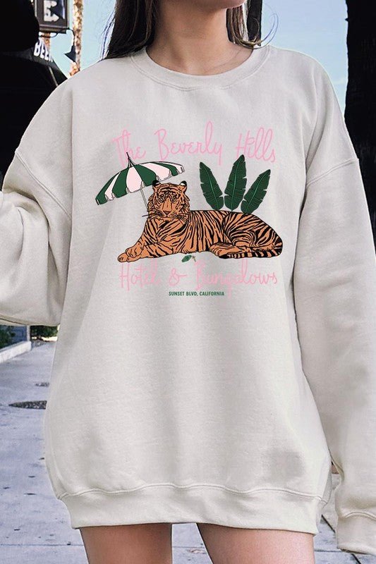 The Beverly Hills Graphic Fleece Sweatshirts - Wander Together Outfitters