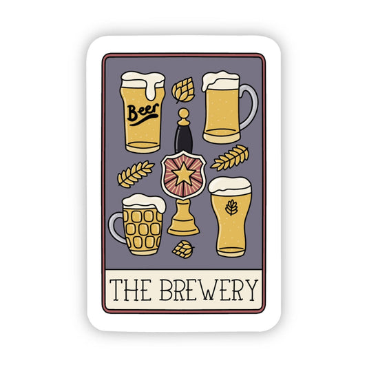 "The Brewery" Tarot Card Sticker - Wander Together Outfitters